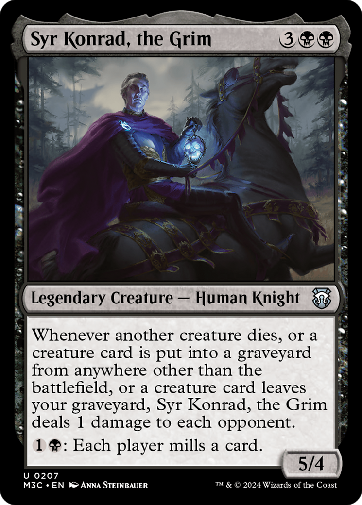 Syr Konrad, the Grim (Ripple Foil) [Modern Horizons 3 Commander] | Mega City Incorporated