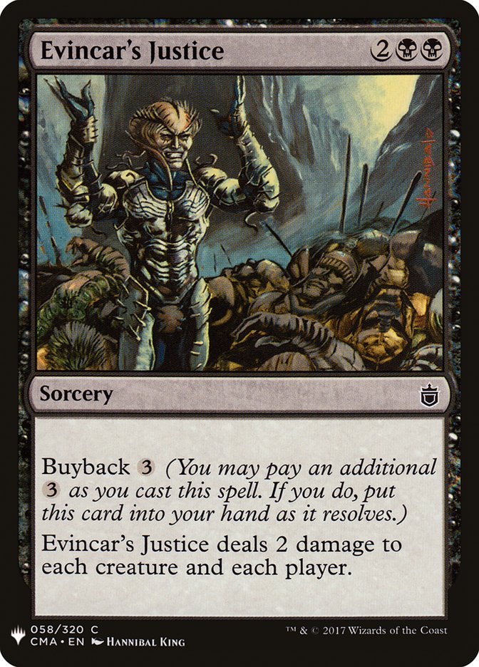 Evincar's Justice [Mystery Booster] | Mega City Incorporated