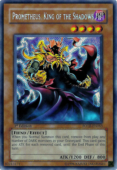 Prometheus, King of the Shadows [FOTB-EN063] Secret Rare | Mega City Incorporated