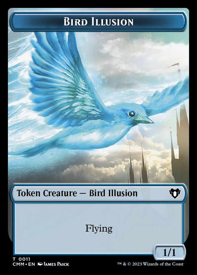 Thopter // Bird Illusion Double-Sided Token [Commander Masters Tokens] | Mega City Incorporated