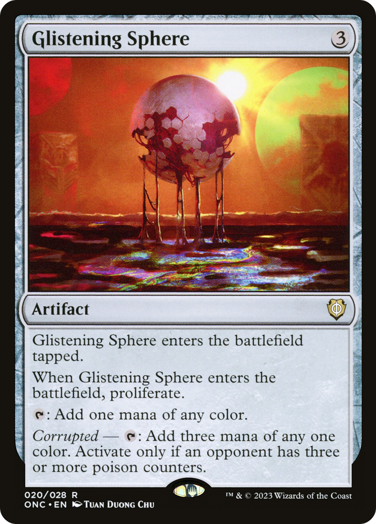 Glistening Sphere [Phyrexia: All Will Be One Commander] | Mega City Incorporated