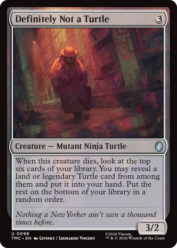 Definitely Not a Turtle [Teenage Mutant Ninja Turtles Commander] | Mega City Incorporated