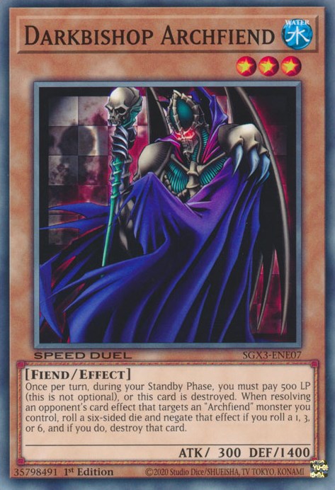 Darkbishop Archfiend [SGX3-ENE07] Common | Mega City Incorporated