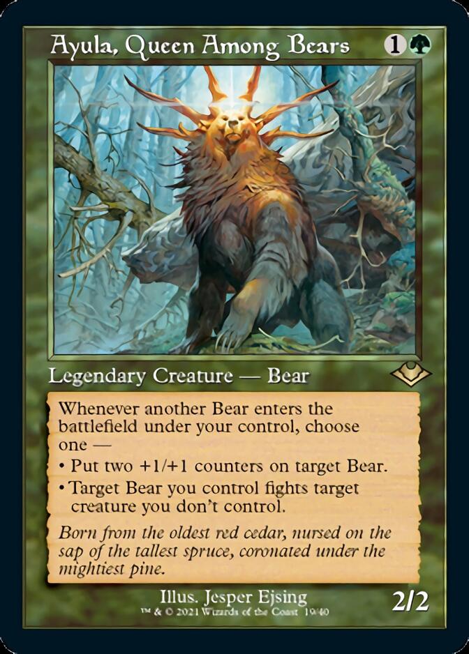 Ayula, Queen Among Bears (Retro Foil Etched) [Modern Horizons] | Mega City Incorporated