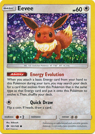 Eevee (101/149) (General Mills Promo) [Sun & Moon: Base Set] | Mega City Incorporated