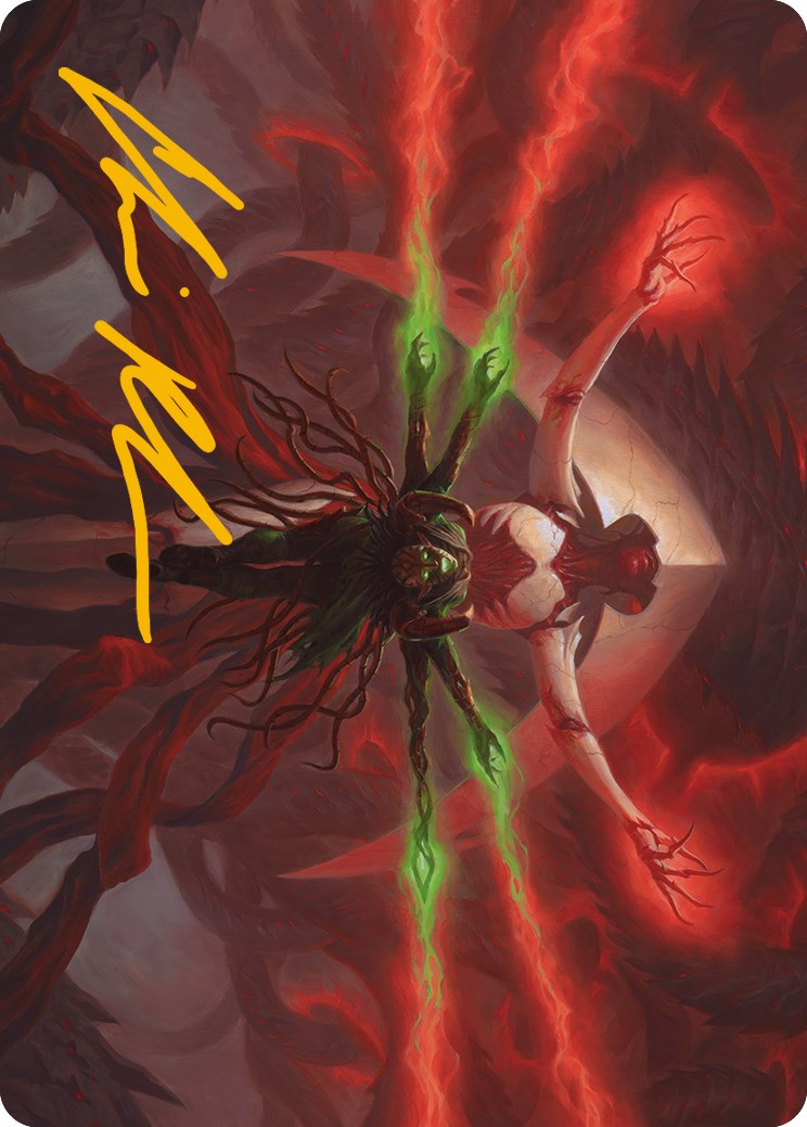 All Will Be One Art Card (Gold-Stamped Signature) [Phyrexia: All Will Be One Art Series] | Mega City Incorporated