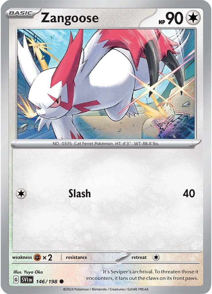 Zangoose (146/198) [Scarlet & Violet: Base Set] | Mega City Incorporated