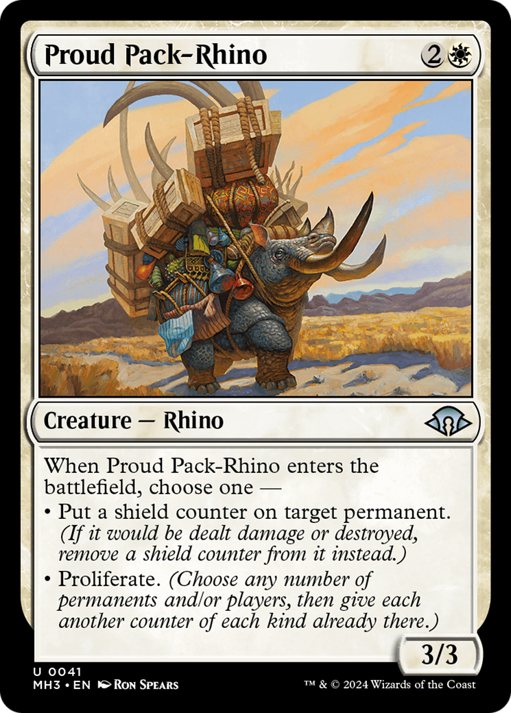 Proud Pack-Rhino [Modern Horizons 3] | Mega City Incorporated