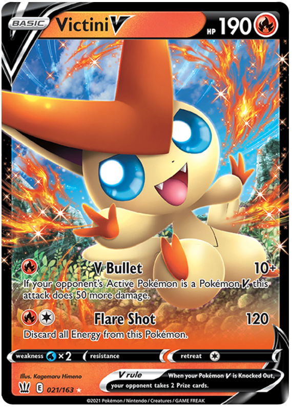 Victini V (021/163) [Sword & Shield: Battle Styles] | Mega City Incorporated