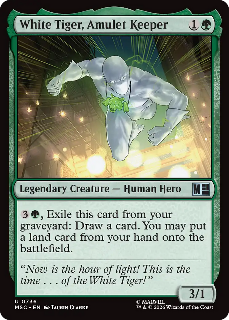 White Tiger, Amulet Keeper [Marvel Super Heroes Commander] | Mega City Incorporated