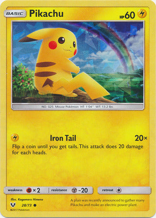 Pikachu (28/73) (Cracked Ice Holo) [Miscellaneous Cards] | Mega City Incorporated