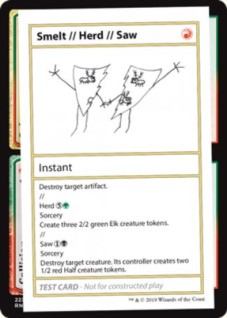 Smelt // Herd // Saw (2021 Edition) [Mystery Booster Playtest Cards] | Mega City Incorporated