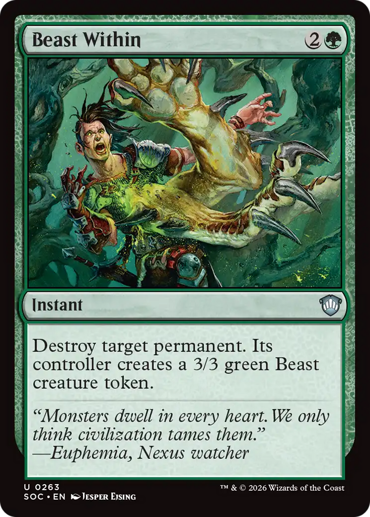 Beast Within [Secrets of Strixhaven Commander] | Mega City Incorporated