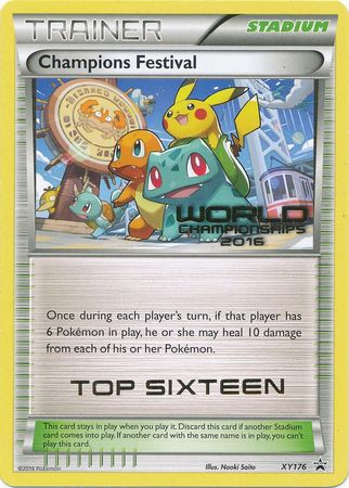 Champions Festival 2016 Top Sixteen (XY176) [XY: Black Star Promos] | Mega City Incorporated