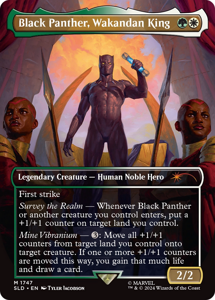 Black Panther, Wakandan King (Rainbow Foil) [Secret Lair Drop Series] | Mega City Incorporated