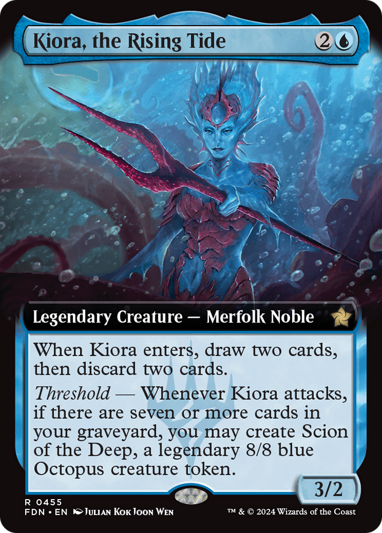 Kiora, the Rising Tide (Extended Art) [Foundations] | Mega City Incorporated