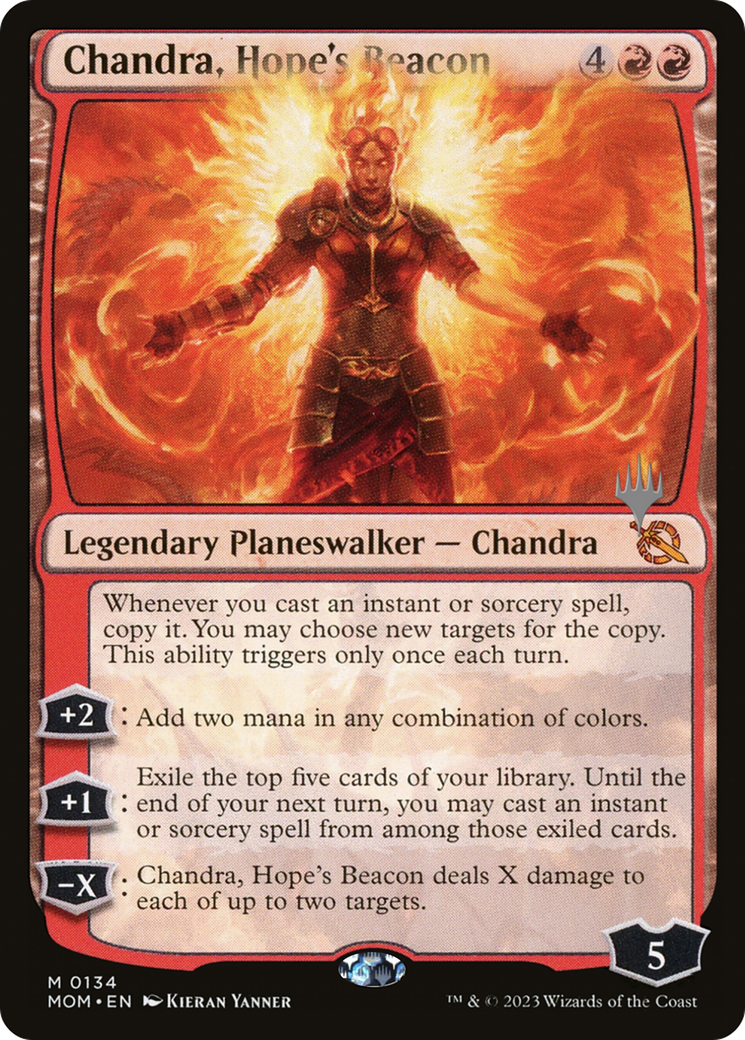 Chandra, Hope's Beacon (Promo Pack) [March of the Machine Promos] | Mega City Incorporated