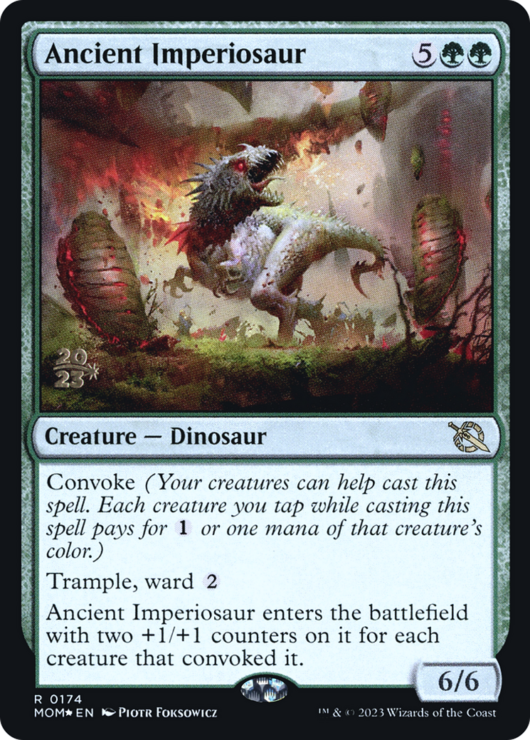 Ancient Imperiosaur [March of the Machine Prerelease Promos] | Mega City Incorporated