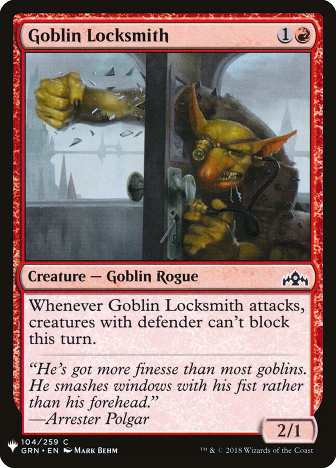 Goblin Locksmith [Mystery Booster] | Mega City Incorporated