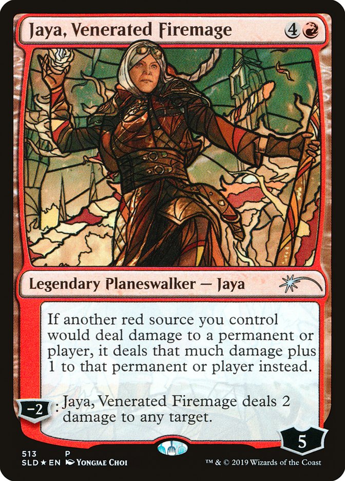 Jaya, Venerated Firemage (Stained Glass) [Secret Lair Drop Promos] | Mega City Incorporated