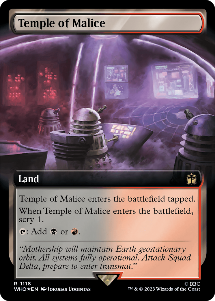 Temple of Malice (Extended Art) (Surge Foil) [Doctor Who] | Mega City Incorporated