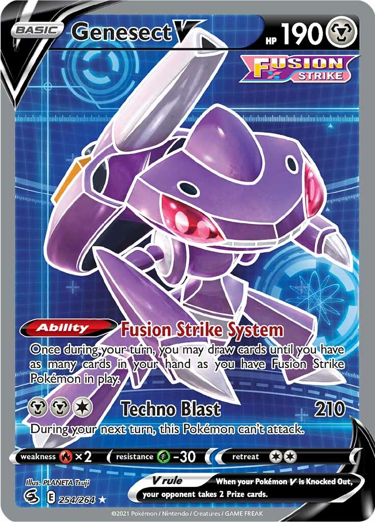 Genesect V (254/264) [Sword & Shield: Fusion Strike] | Mega City Incorporated