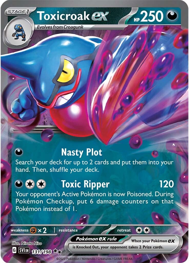 Toxicroak ex (131/198) [Scarlet & Violet: Base Set] | Mega City Incorporated