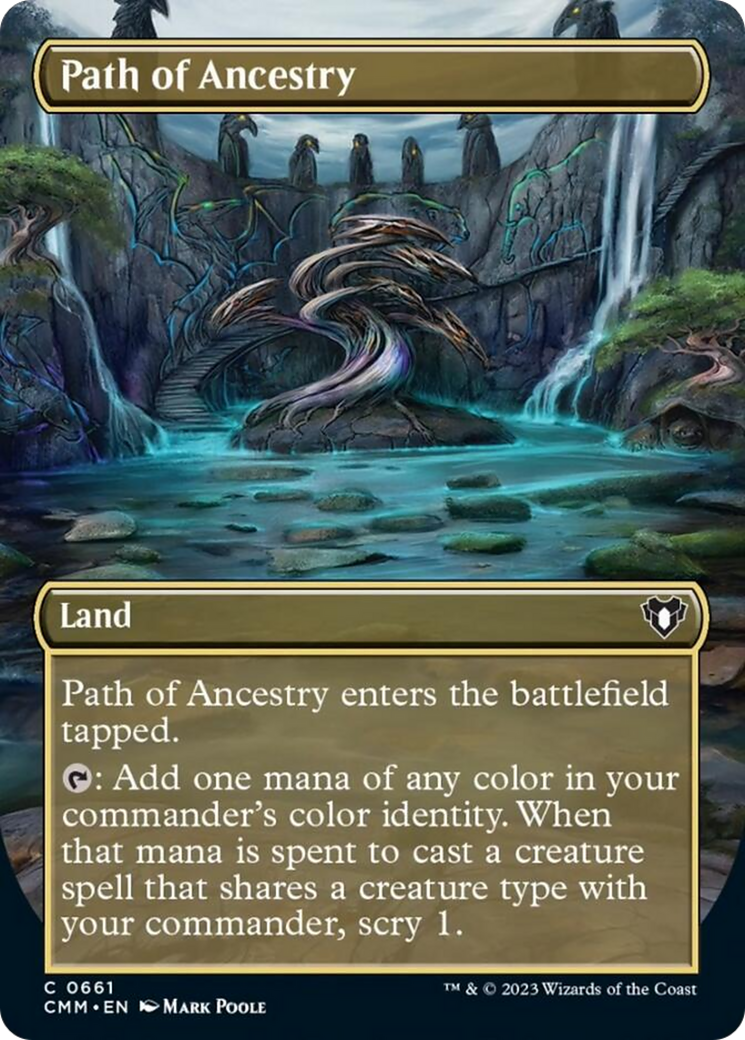 Path of Ancestry (Borderless Alternate Art) [Commander Masters] | Mega City Incorporated