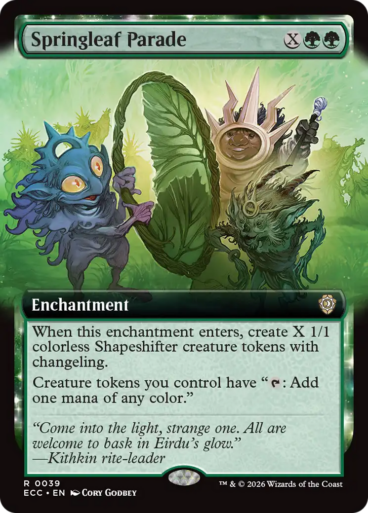 Springleaf Parade (Extended Art) [Lorwyn Eclipsed Commander] | Mega City Incorporated