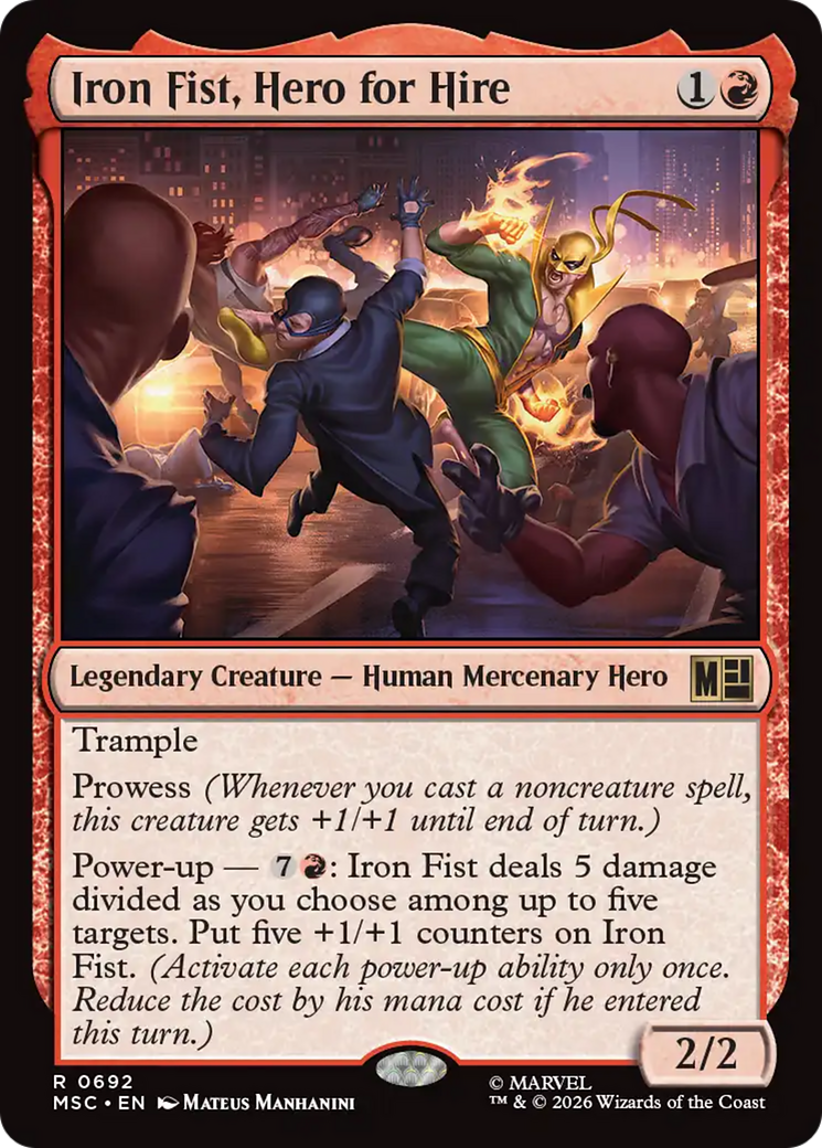 Iron Fist, Hero for Hire [Marvel Super Heroes Commander] | Mega City Incorporated