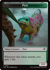 Fractal (0005) // Pest (0009) Double-Sided Token [Secrets of Strixhaven Tokens] | Mega City Incorporated