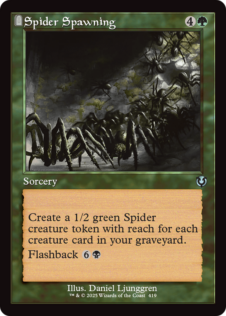 Spider Spawning (Retro Frame) [Innistrad Remastered] | Mega City Incorporated