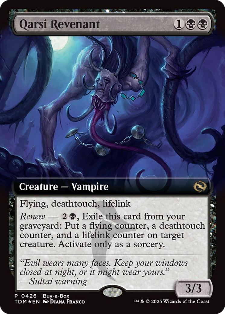 Qarsi Revenant (Extended Art) (Buy-A-Box) [Tarkir: Dragonstorm Promos] | Mega City Incorporated