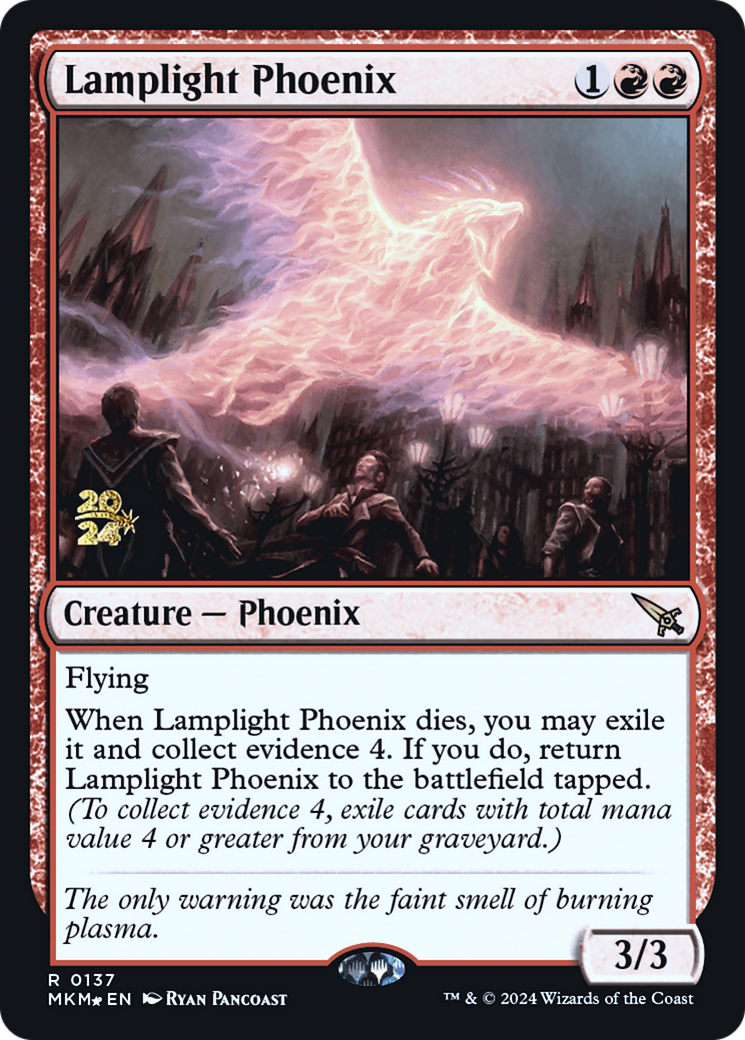 Lamplight Phoenix [Murders at Karlov Manor Prerelease Promos] | Mega City Incorporated