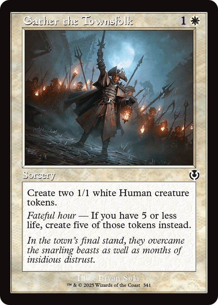 Gather the Townsfolk (Retro Frame) [Innistrad Remastered] | Mega City Incorporated