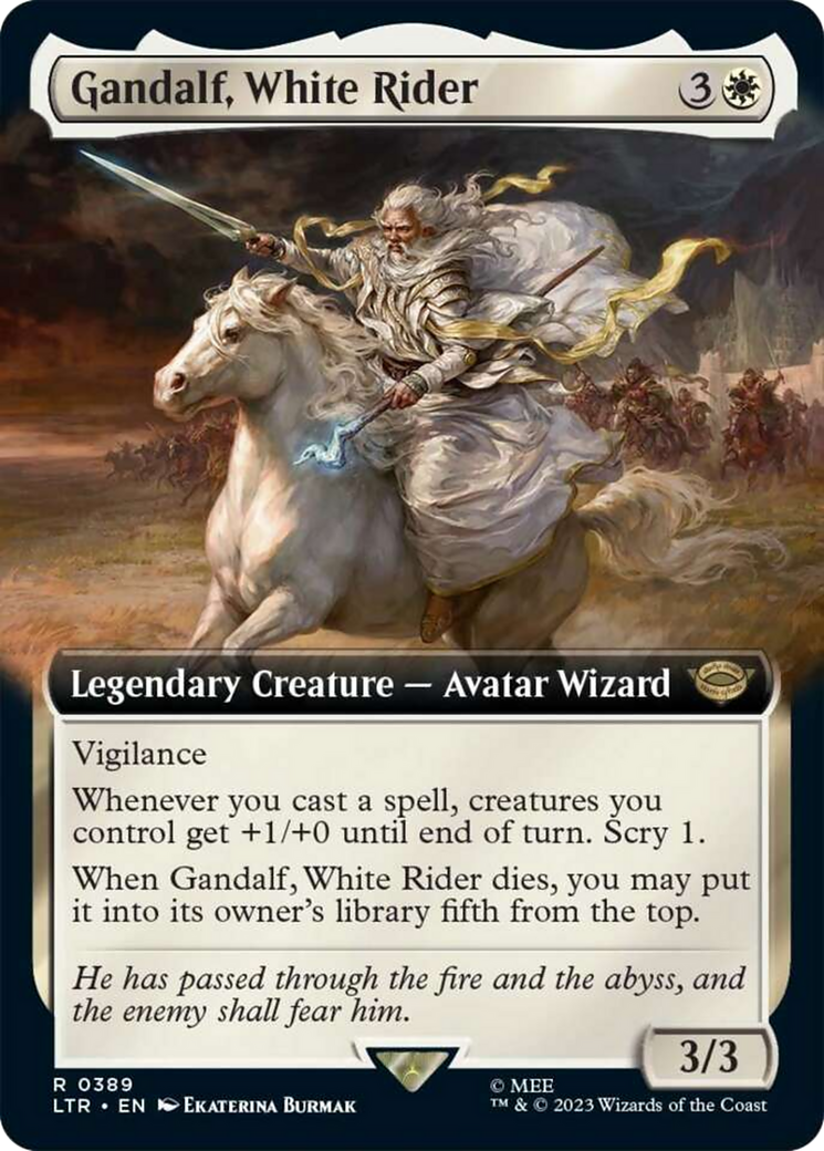 Gandalf, White Rider (Extended Art) [The Lord of the Rings: Tales of Middle-Earth] | Mega City Incorporated