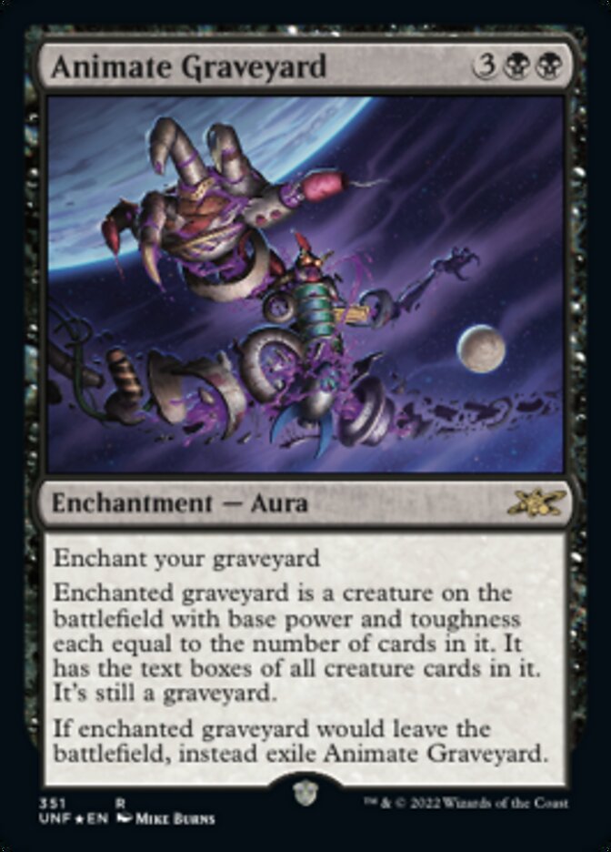 Animate Graveyard (Galaxy Foil) [Unfinity] | Mega City Incorporated