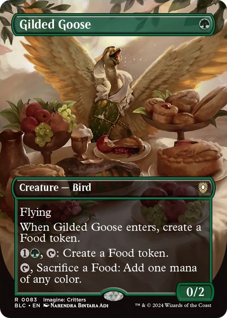 Gilded Goose (Borderless) [Bloomburrow Commander] | Mega City Incorporated