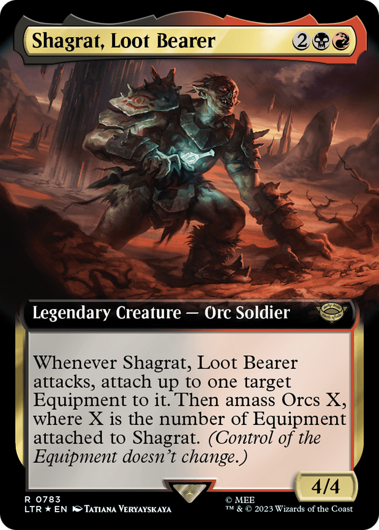 Shagrat, Loot Bearer (Extended Art) (Surge Foil) [The Lord of the Rings: Tales of Middle-Earth] | Mega City Incorporated