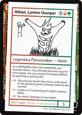 Abian, Luvion Usurper (2021 Edition) [Mystery Booster Playtest Cards] | Mega City Incorporated