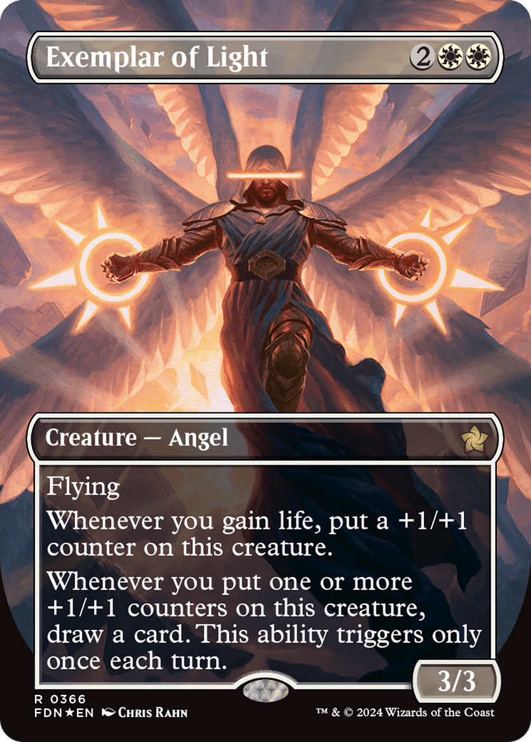 Exemplar of Light (Borderless) (Mana Foil) [Foundations] | Mega City Incorporated