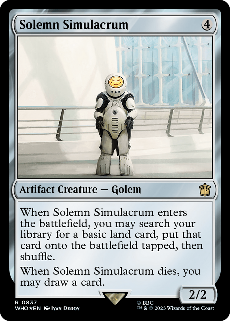 Solemn Simulacrum (Surge Foil) [Doctor Who] | Mega City Incorporated