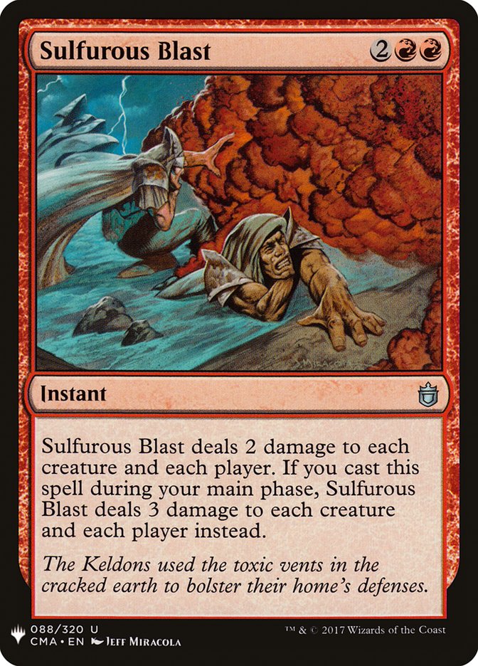 Sulfurous Blast [Mystery Booster] | Mega City Incorporated