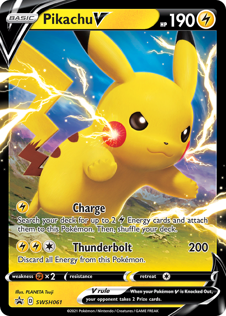 Pikachu V (SWSH061) [Sword & Shield: Black Star Promos] | Mega City Incorporated