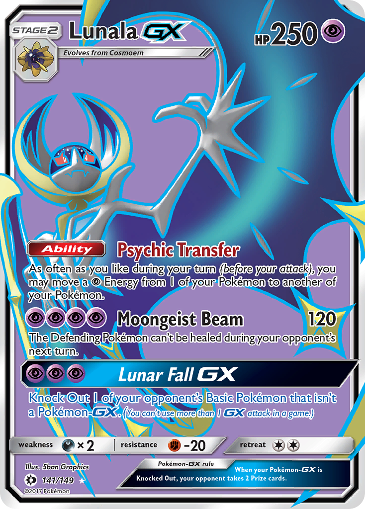 Lunala GX (141/149) [Sun & Moon: Base Set] | Mega City Incorporated