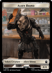 Alien Rhino // Cyberman Double-Sided Token [Doctor Who Tokens] | Mega City Incorporated