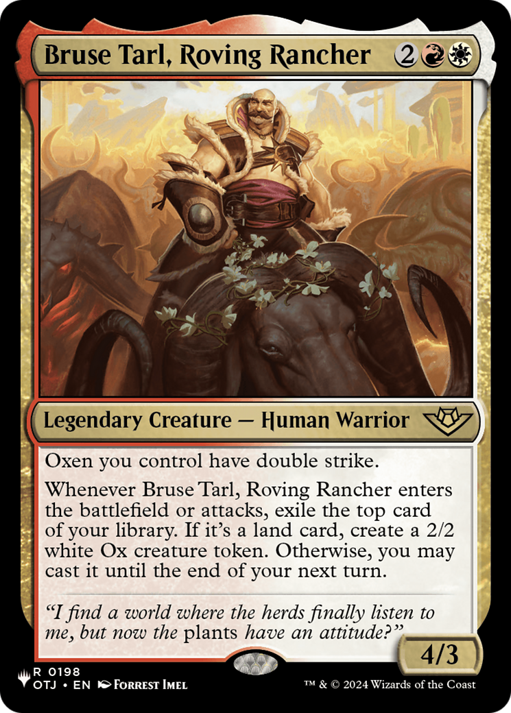 Bruse Tarl, Roving Rancher (OTJ) [The List] | Mega City Incorporated