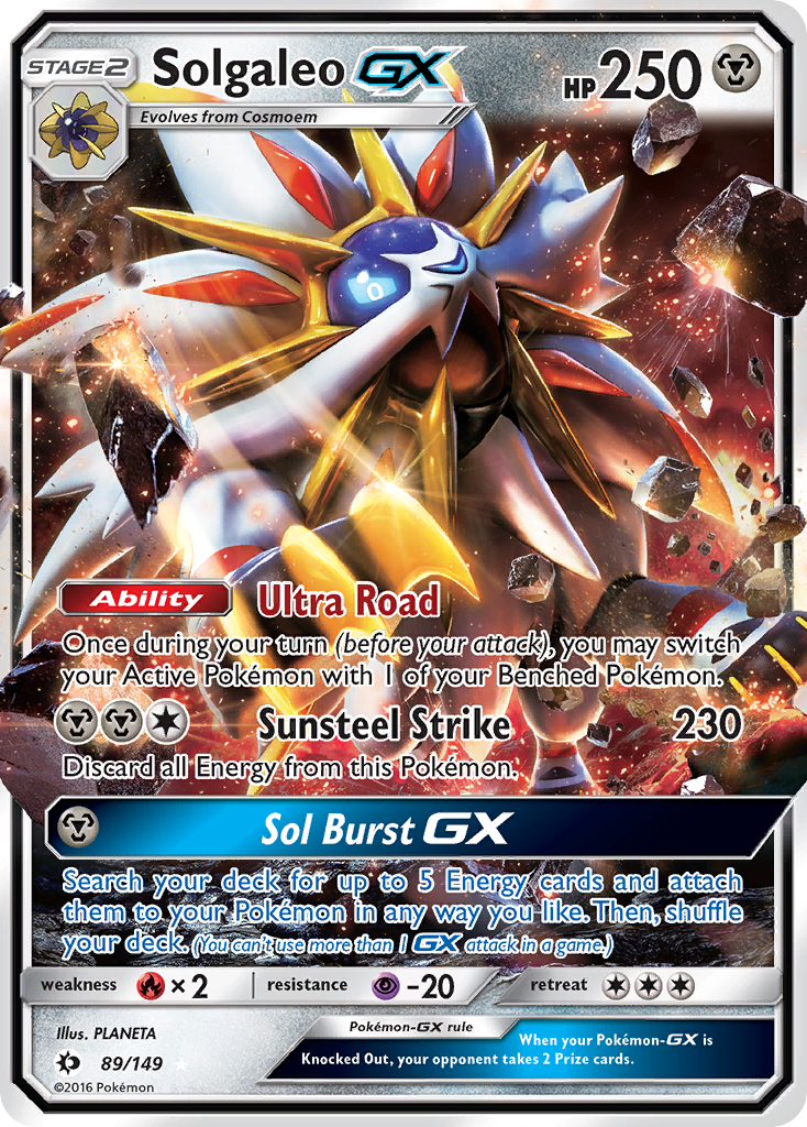 Solgaleo GX (89/149) [Sun & Moon: Base Set] | Mega City Incorporated