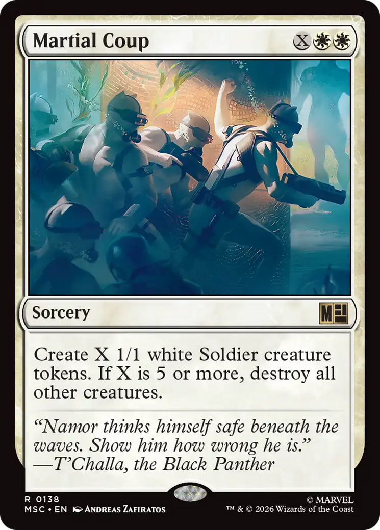 Martial Coup (Surge Foil) [Marvel Super Heroes Commander] | Mega City Incorporated