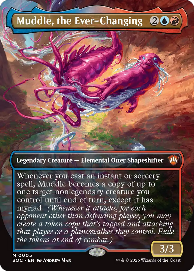 Muddle, the Ever-Changing (Borderless) [Secrets of Strixhaven Commander] | Mega City Incorporated